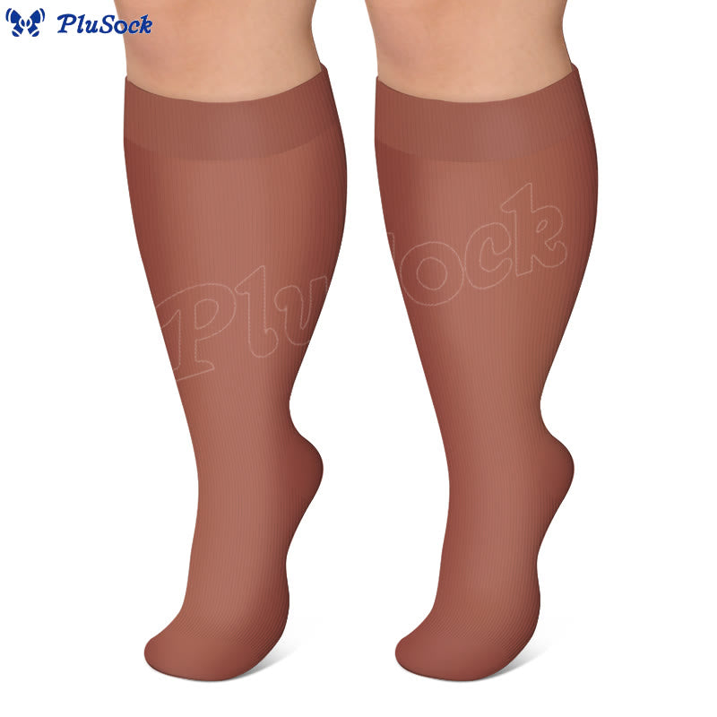 Plusock Plus Size Wide Calf Compression Socks(3 Pairs) - image 6