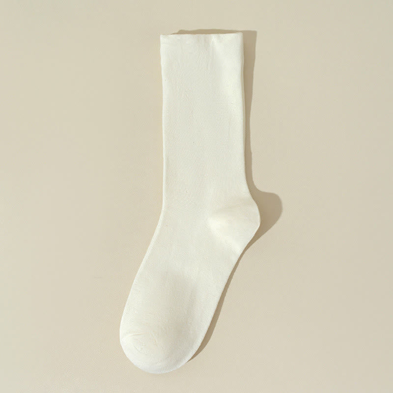 Plusock Skin Friendly Cotton Sleep Socks(8 Pairs) - Beige - EU36-40(US3-7) - image 8