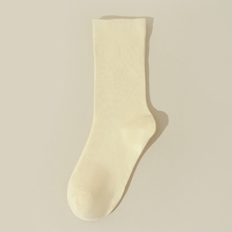 Plusock Skin Friendly Cotton Sleep Socks(8 Pairs) - Yellow - EU36-40(US3-7) - image 13