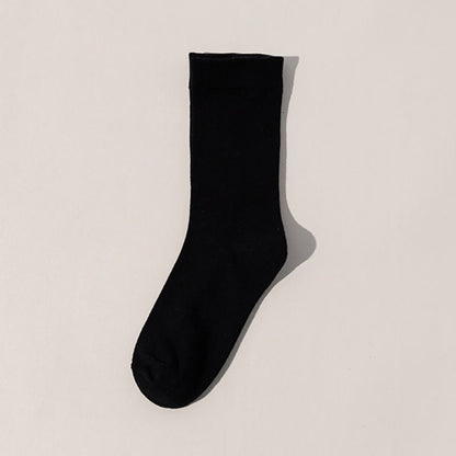 Plusock Skin Friendly Cotton Sleep Socks(8 Pairs) - Black - EU36-40(US3-7) - image 11