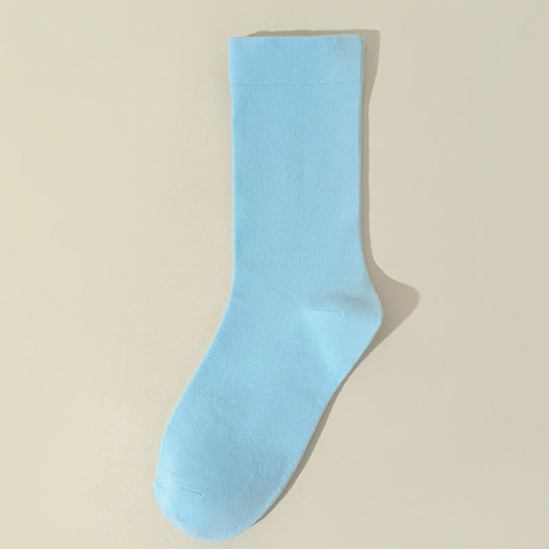 Plusock Skin Friendly Cotton Sleep Socks(8 Pairs) - Blue - EU36-40(US3-7) - image 12
