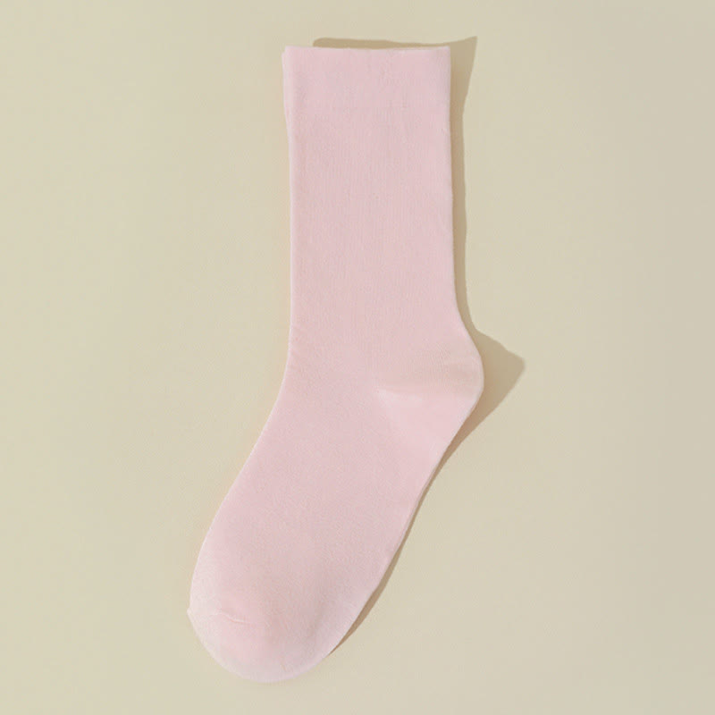 Plusock Skin Friendly Cotton Sleep Socks(8 Pairs) - Pink - EU36-40(US3-7) - image 9