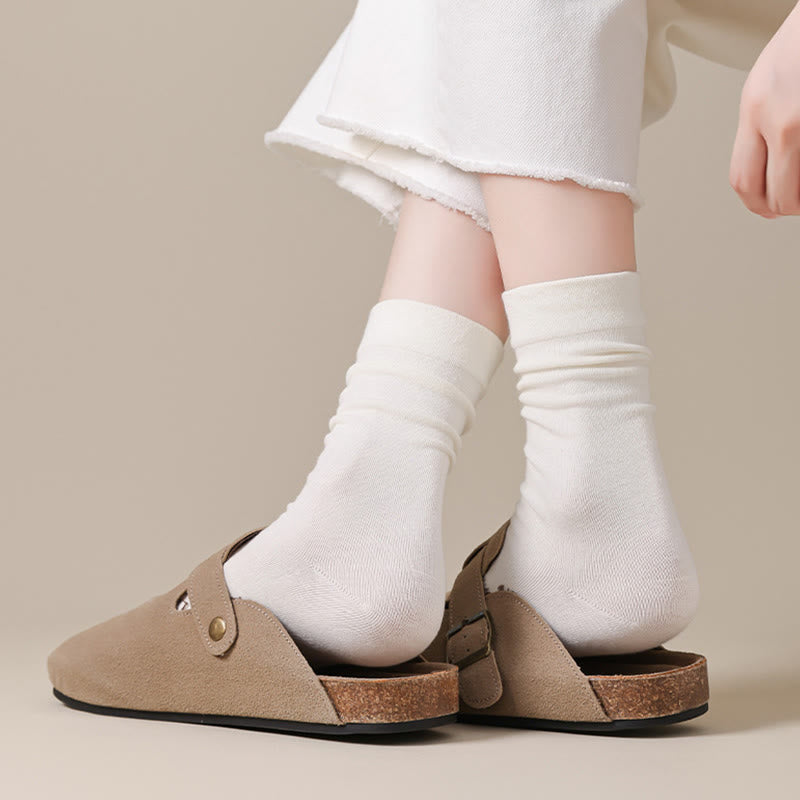 Plusock Skin Friendly Cotton Sleep Socks(8 Pairs) - image 4