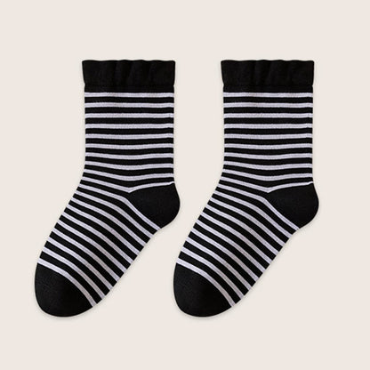 Plusock Wool Stripe Sleep Socks(2 Pairs) - Black - EU39-45(US6-11) - image 11