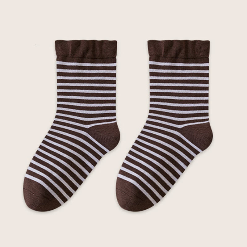 Plusock Wool Stripe Sleep Socks(2 Pairs) - Coffee - EU39-45(US6-11) - image 12