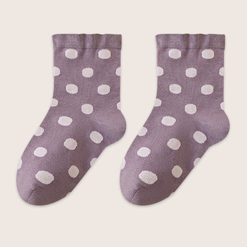 Plusock Polka Dots Sleep Socks(2 Pairs) - Purple - EU36-40(US3-7) - image 12