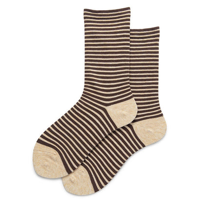Plusock Color Blocked Stripes Sleep Socks(5 Pairs) - Coffee - EU36-40(US3-7) - image 8