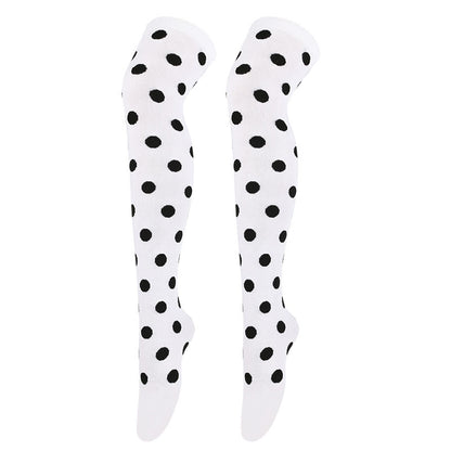 Plusock Funny Polka Dots Thigh Highs Socks(5 Pairs) - image 7
