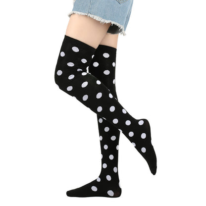 Plusock Funny Polka Dots Thigh Highs Socks(5 Pairs) - image 2