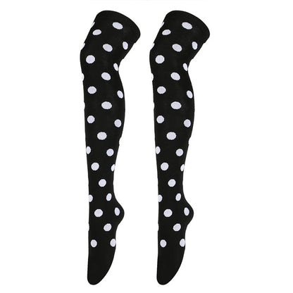 Plusock Funny Polka Dots Thigh Highs Socks(5 Pairs) - image 9
