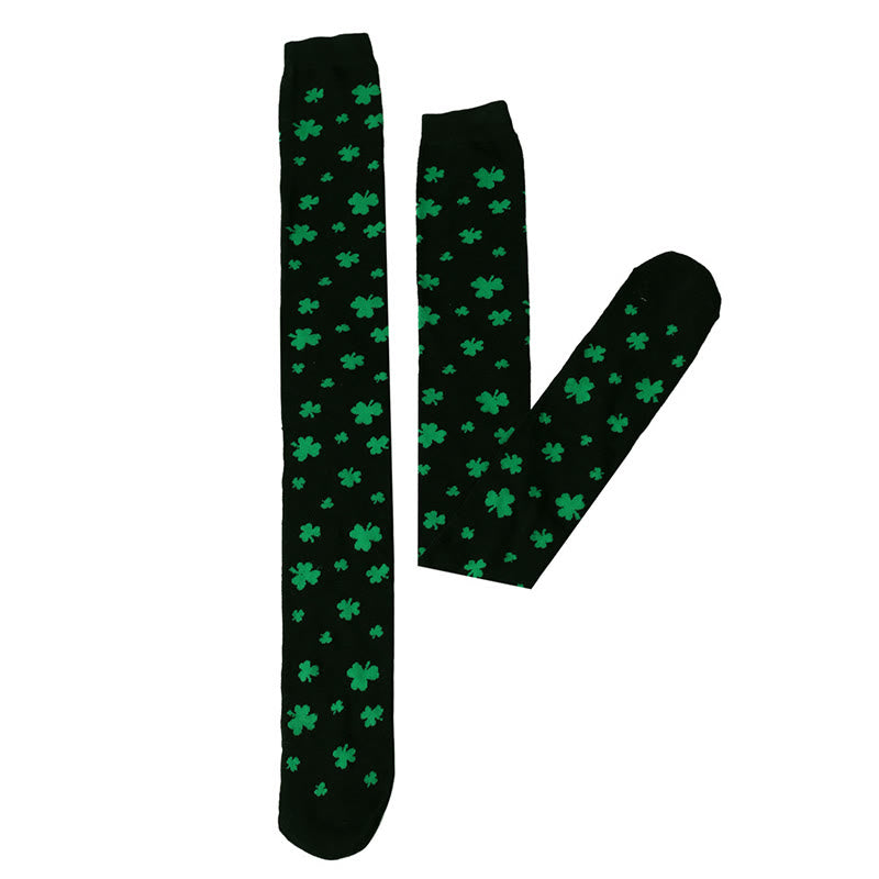 Plusock Lucky Clover Thigh Highs Socks(3 Pairs) - image 13