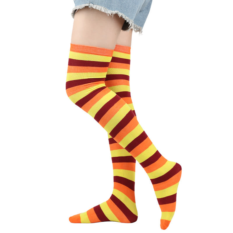 Plusock Lucky Clover Thigh Highs Socks(3 Pairs) - G - One Size - image 4