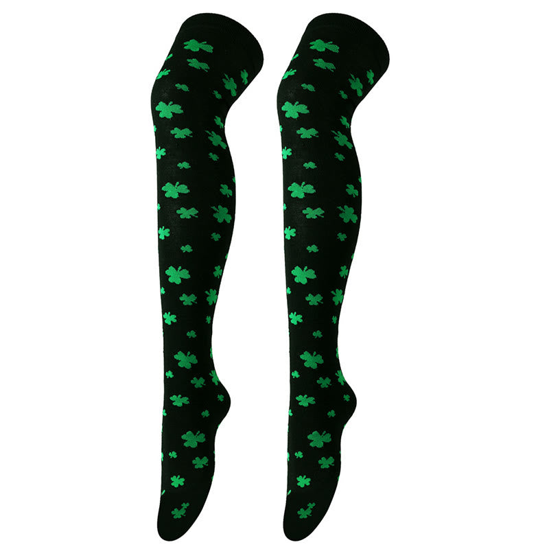Plusock Lucky Clover Thigh Highs Socks(3 Pairs) - image 18