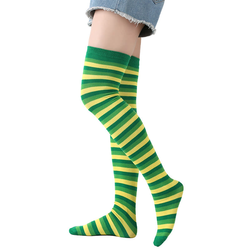 Plusock Lucky Clover Thigh Highs Socks(3 Pairs) - image 3
