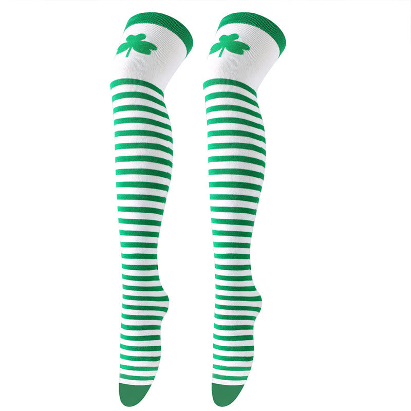 Plusock Lucky Clover Thigh Highs Socks(3 Pairs) - image 17