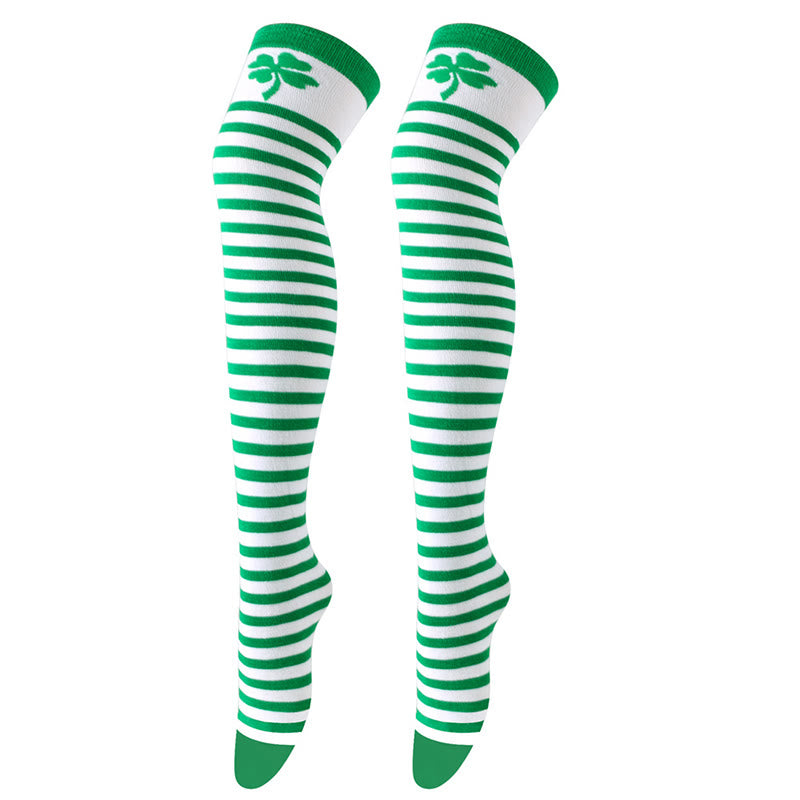 Plusock Lucky Clover Thigh Highs Socks(3 Pairs) - image 19