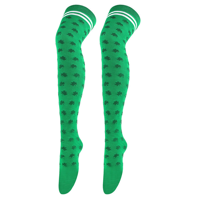 Plusock Lucky Clover Thigh Highs Socks(3 Pairs) - image 22