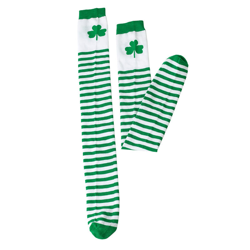 Plusock Lucky Clover Thigh Highs Socks(3 Pairs) - image 20