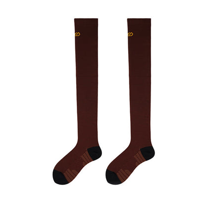 Plusock Support Sport Thigh High Socks(2 Pairs) - Coffee - EU36-40(US3-7) - image 6