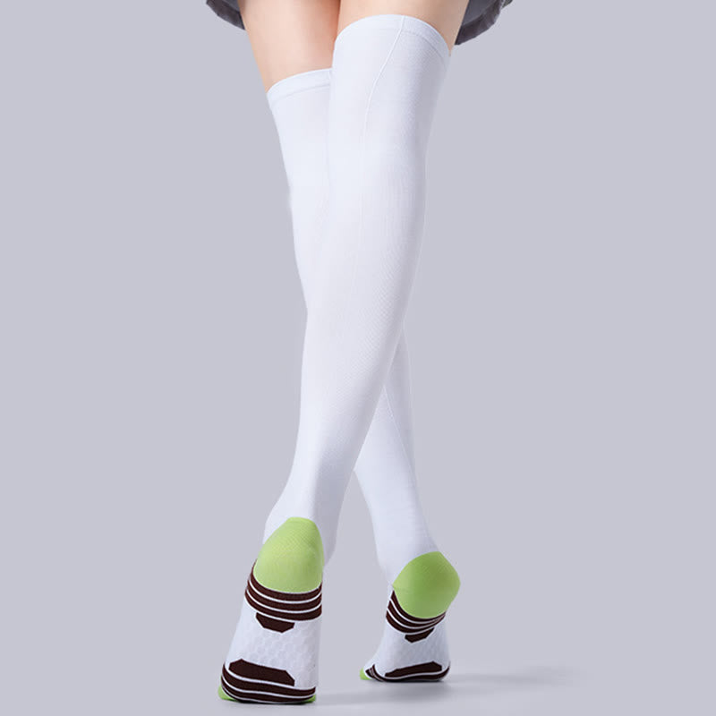 Plusock Support Sport Thigh High Socks(2 Pairs) - image 5