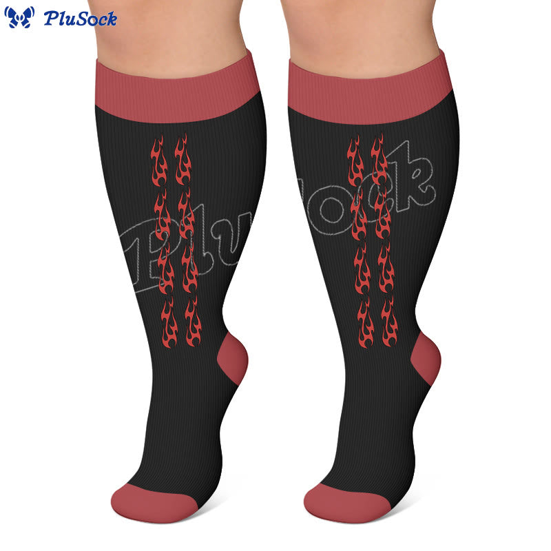 Plusock Plus Size Racing Compression Socks - image 4
