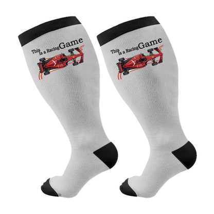 Plusock Plus Size Racing Compression Socks - Race(1 Pair) - 4XL - image 5