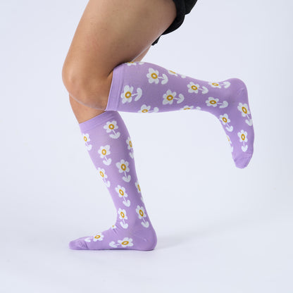 Plusock Plus Size Floral Trio Compression Socks(3 Pairs) - image 2