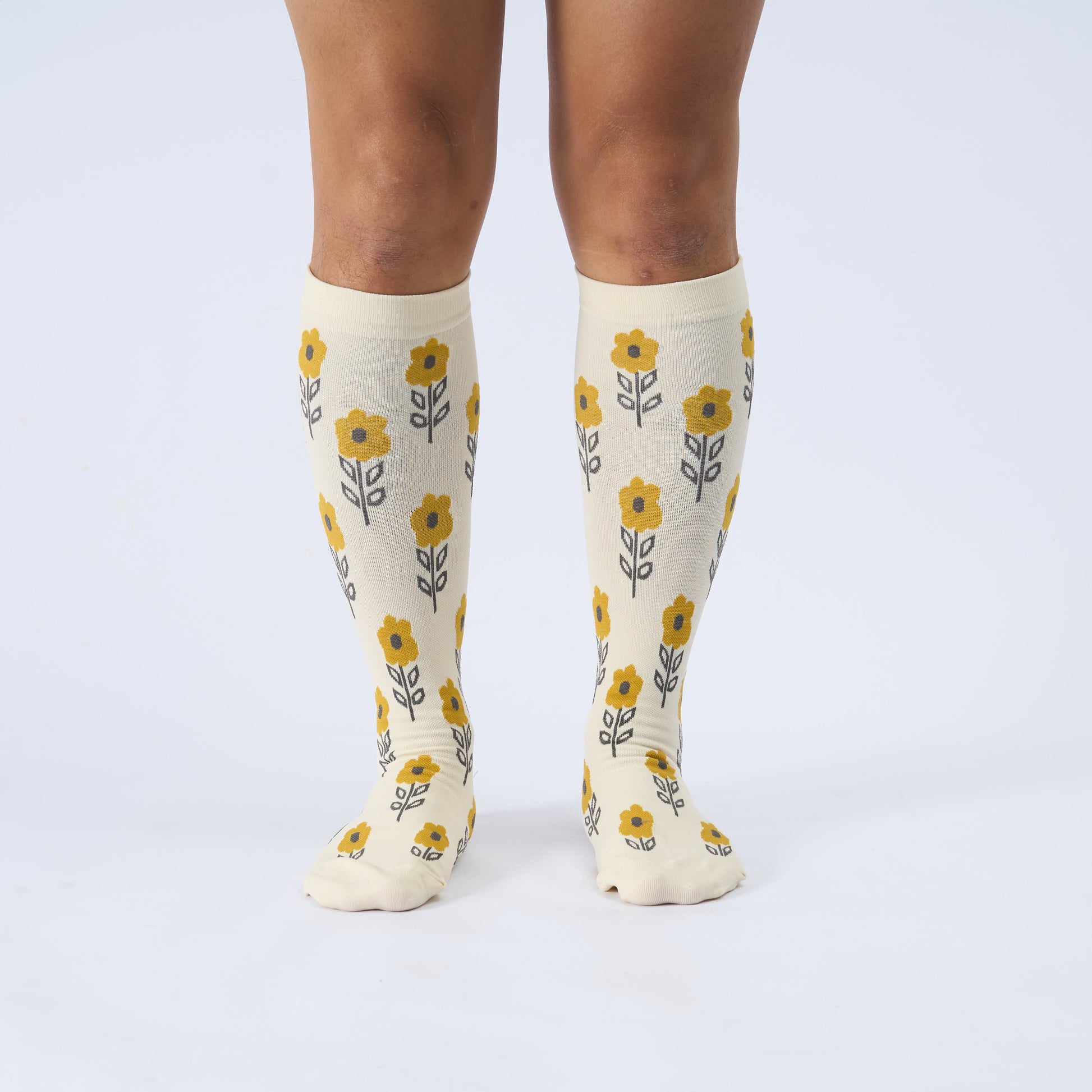 Plusock Plus Size Floral Trio Compression Socks(3 Pairs) - image 5