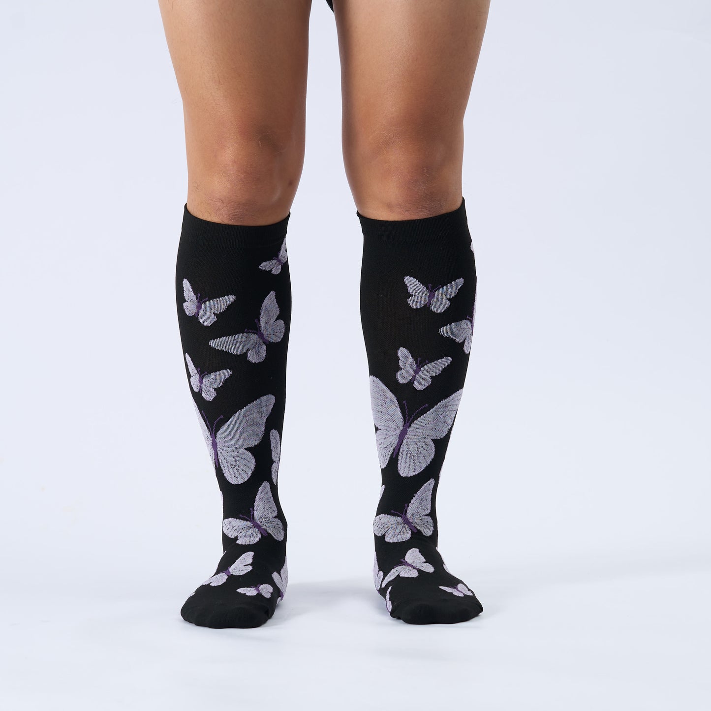 Plusock Plus Size  Butterfly Print Compression Socks - image 6