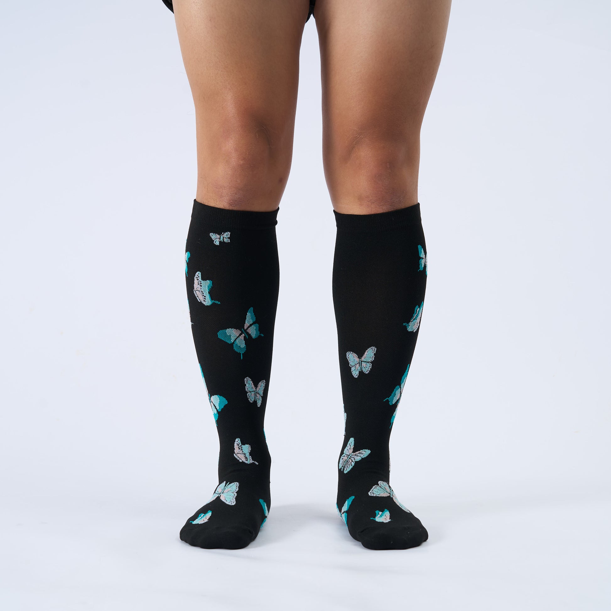 Plusock Plus Size Butterfly Print Compression Socks - image 4
