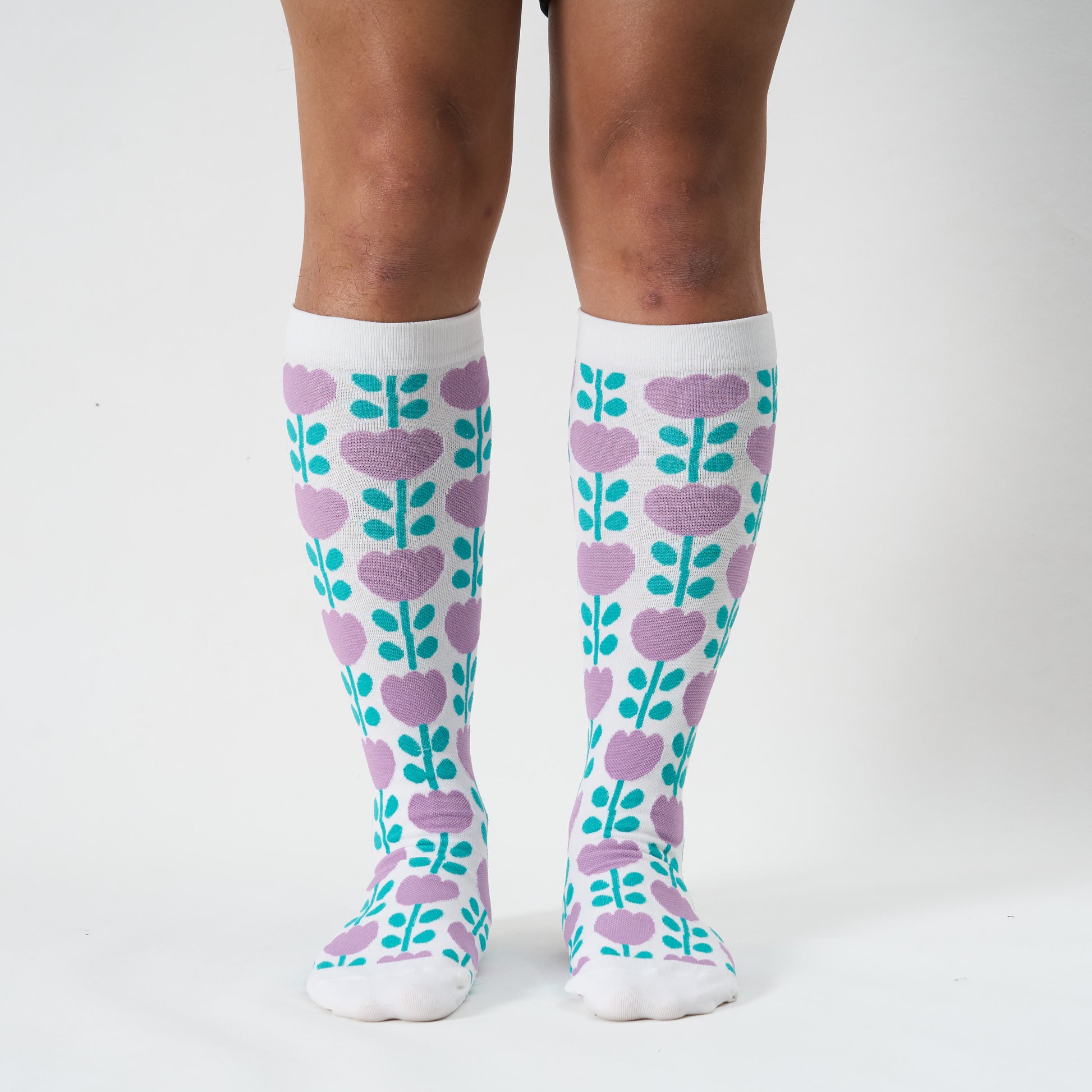 Plusock Plus Size Floral Trio Compression Socks - image 4