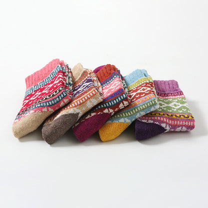 Plusock Retro Palette Quarter Socks(5 Pairs) - Multicolor - EU36-41(US3-7.5) - image 7