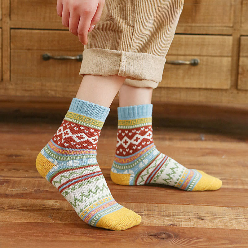 Plusock Retro Palette Quarter Socks(5 Pairs) - image 5