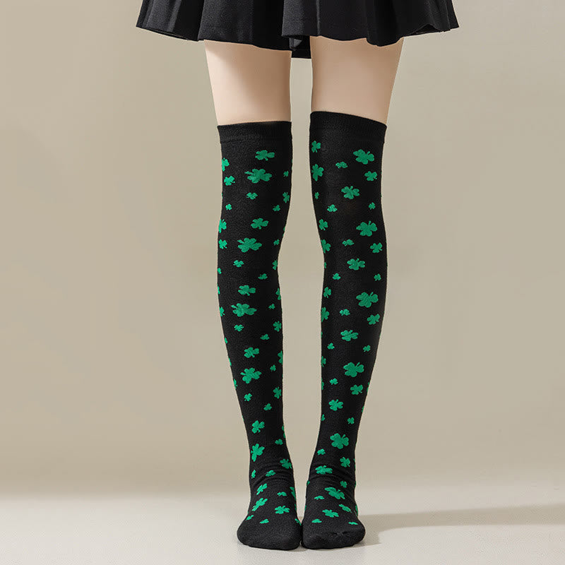 Plusock Green Stripe Thigh High Socks(3 Pairs) - F - EU36-40(US3-7) - image 3