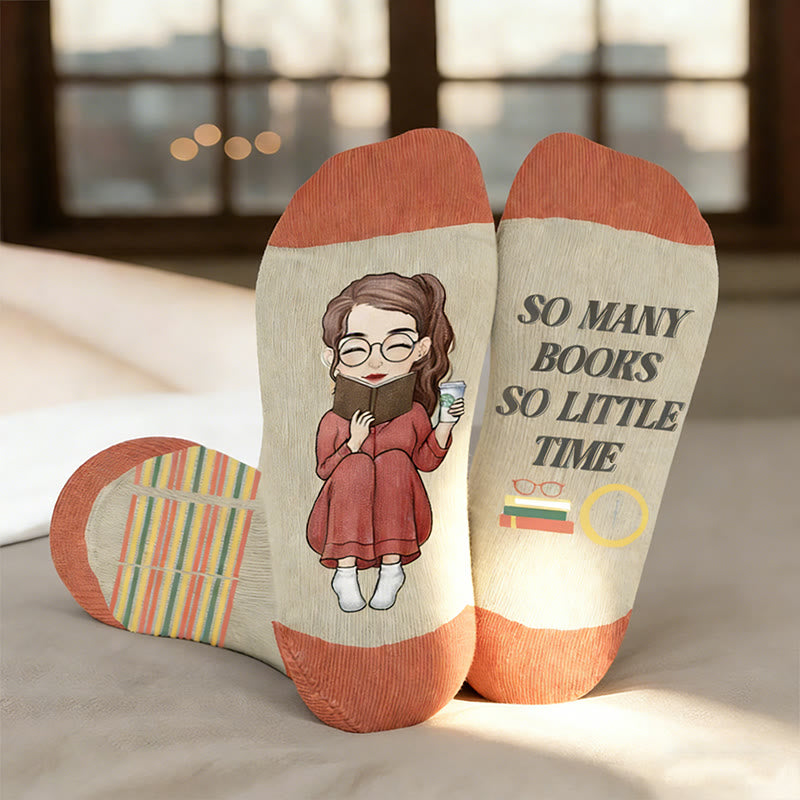 Plusock Plus Size Casual Reading Compression Socks - Artsy(1 pair) - 4XL - image 2