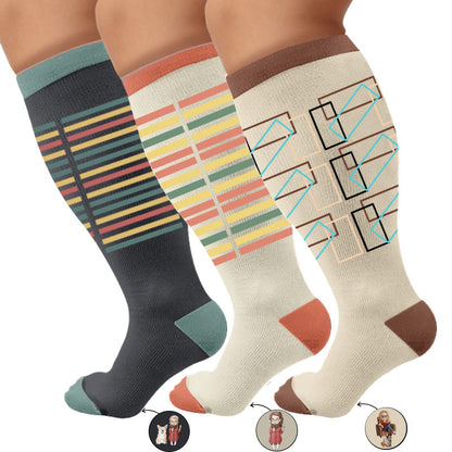 Plusock Plus Size Casual Reading Compression Socks - image 8