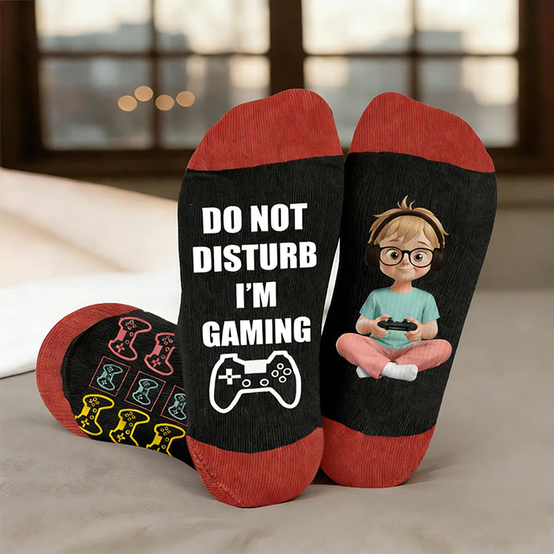 Plusock Plus Size Personal Hobby Compression Socks - Gaming(1 pair) - 4XL - image 3