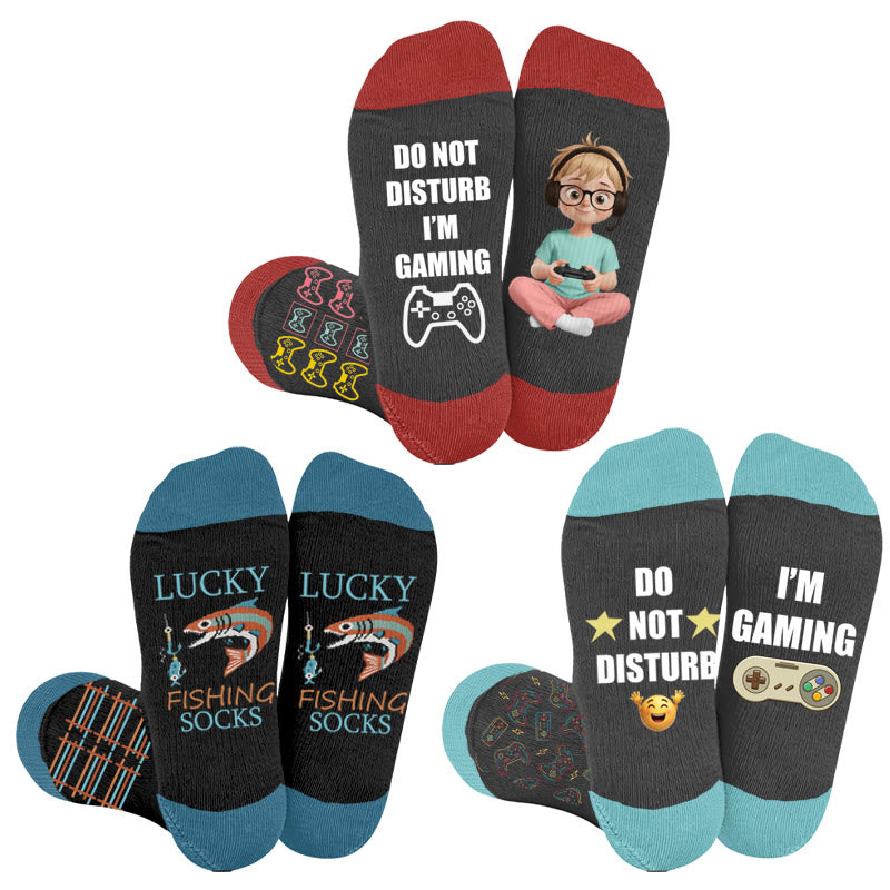 Plusock Plus Size Personal Hobby Compression Socks - Multicolor(3 Pairs) - 4XL - image 1