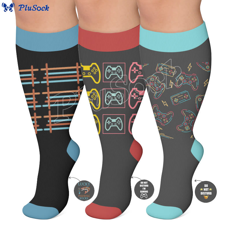 Plusock Plus Size Personal Hobby Compression Socks - image 4