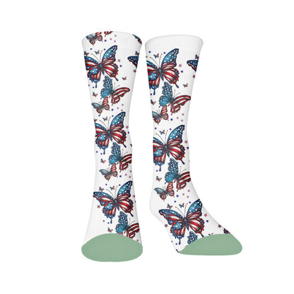 Plusock Bowknot Flag Butterfly Socks - Flag texture(1 pair) - EU37-44(US4-10) - image 8