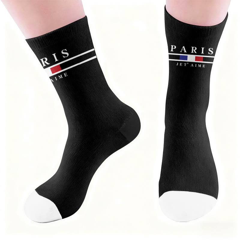 Plusock Racing Paris Flag Socks - image 5