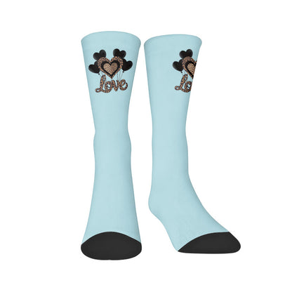 Plusock Floral Leopard Print Socks - Leopard Print(1 pair) - EU37-44(US4-10) - image 9