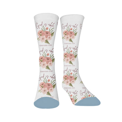 Plusock Floral Leopard Print Socks - Floral(1 pair) - EU37-44(US4-10) - image 7