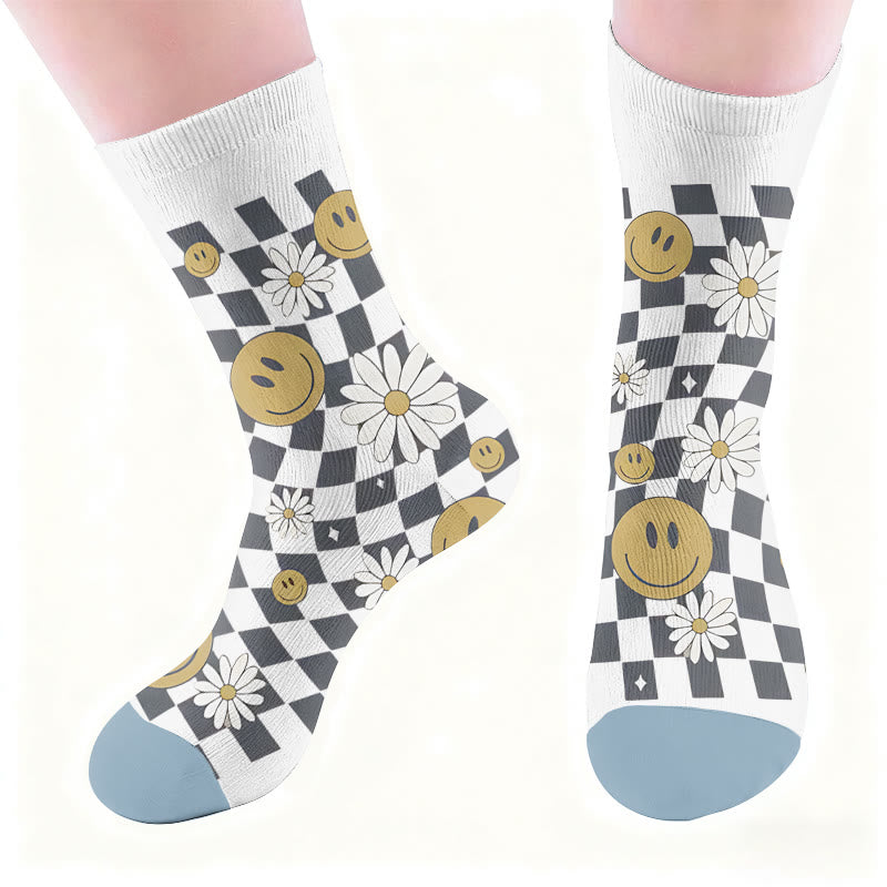 Plusock Floral Leopard Print Socks - image 5