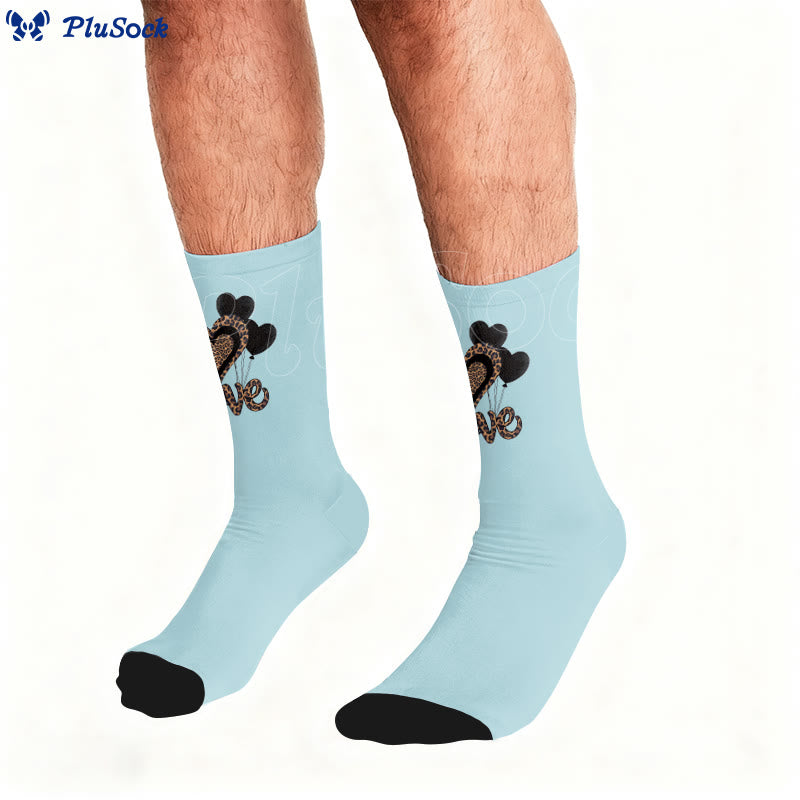 Plusock Floral Leopard Print Socks - image 3
