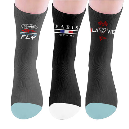 Plusock Racing Paris Flag Socks - Multicolor - EU37-44(US4-10) - image 10