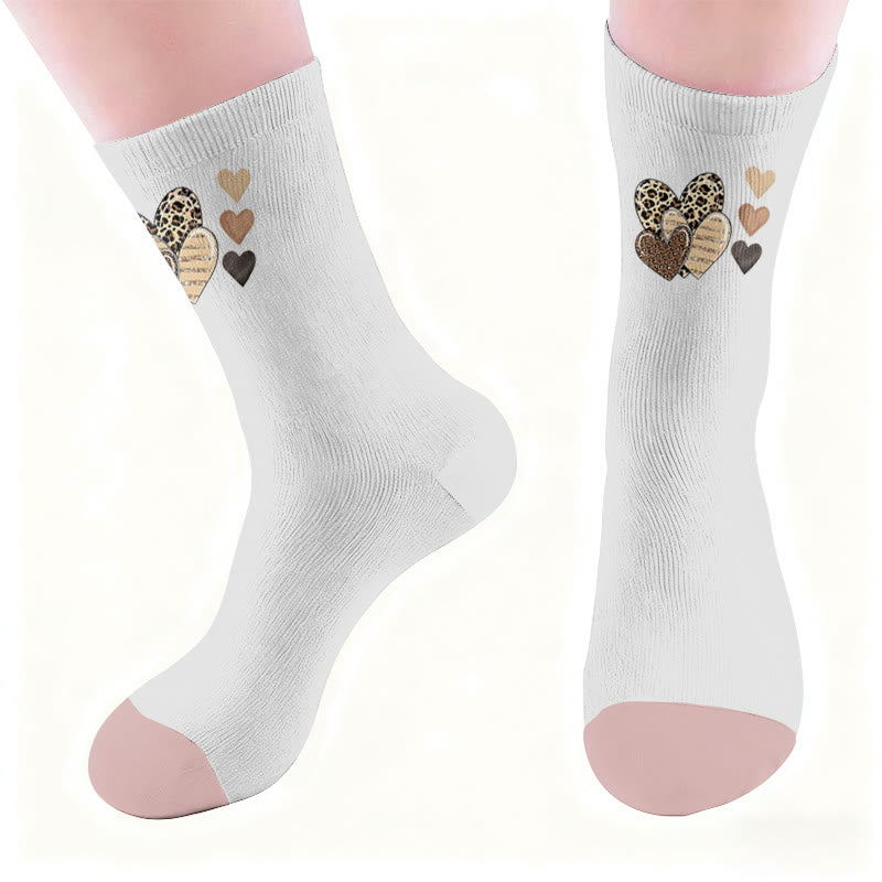 Plusock Leopard Butterfly Heart Socks - image 6