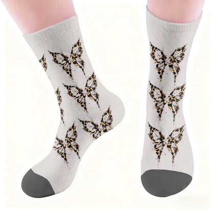 Plusock Leopard Butterfly Heart Socks - image 5
