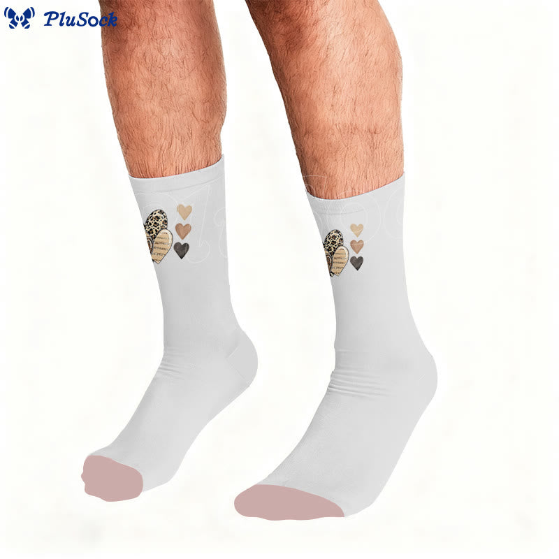 Plusock Leopard Butterfly Heart Socks - image 3