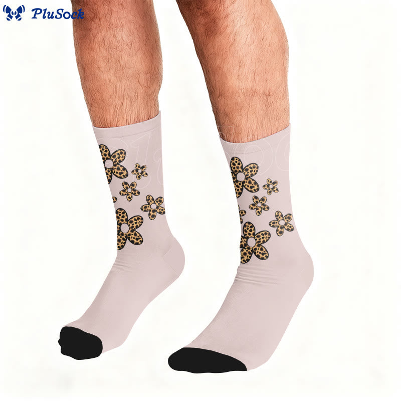 Plusock Butterfly Heart Leopard Print Socks - image 3